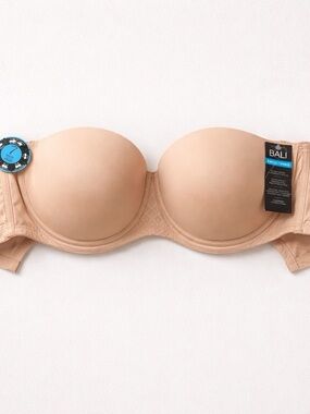 Bali Removeable Straps Smooth Molded Bra in Beige